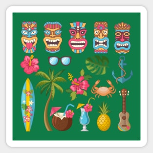 Tribal Hawaii Elements Sticker